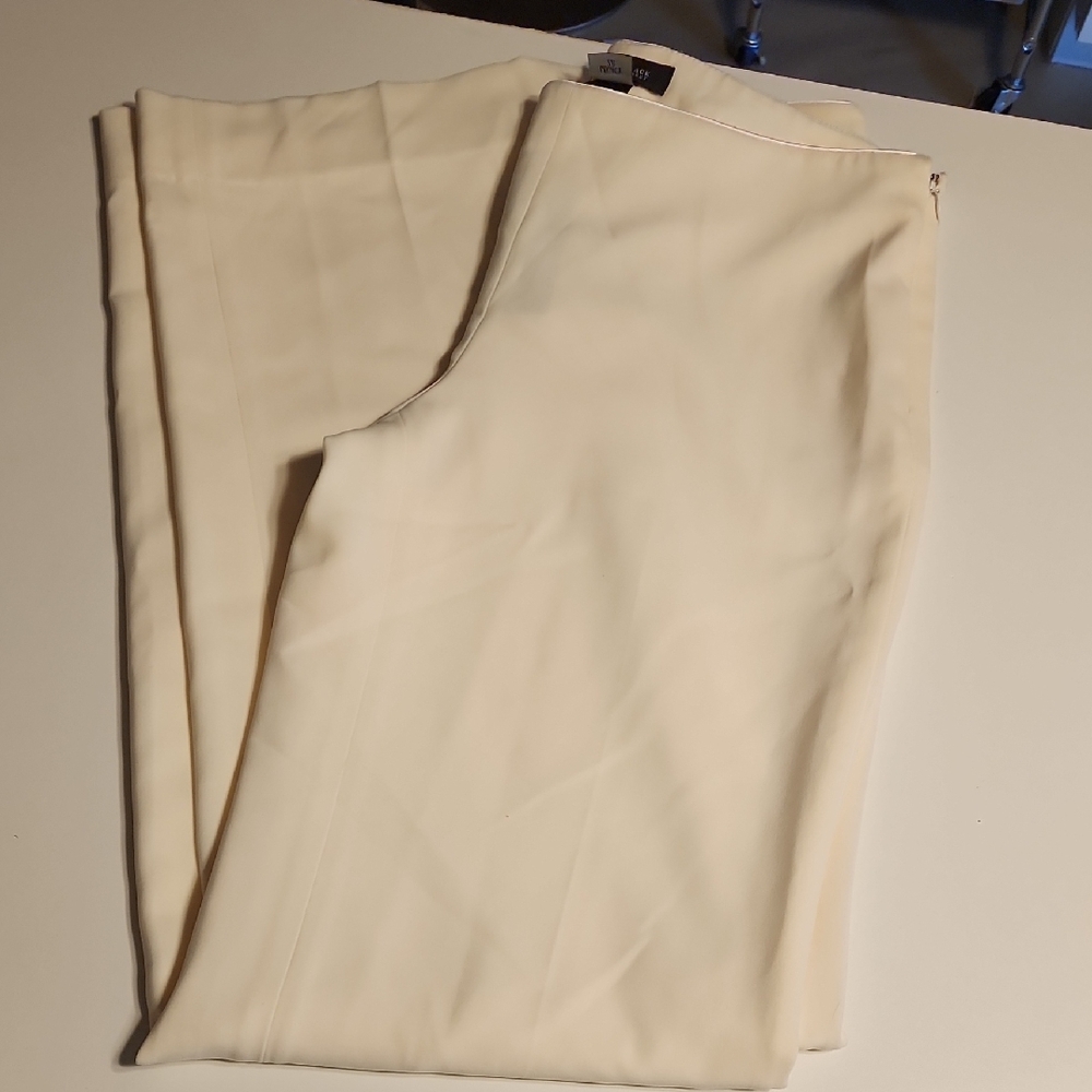 White House Black Market Womens Cream Dress Pants
